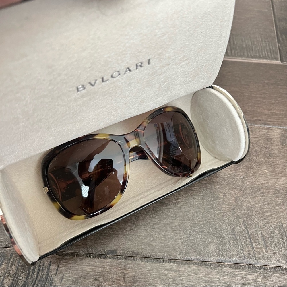 BVLGARI Tortoise Shell Sunglasses 

Just a little too tight for my face